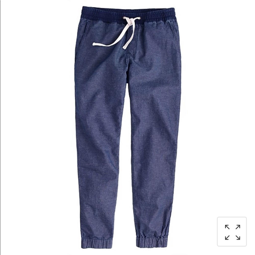 Men’s Jcrew chambray sideline pant joggers